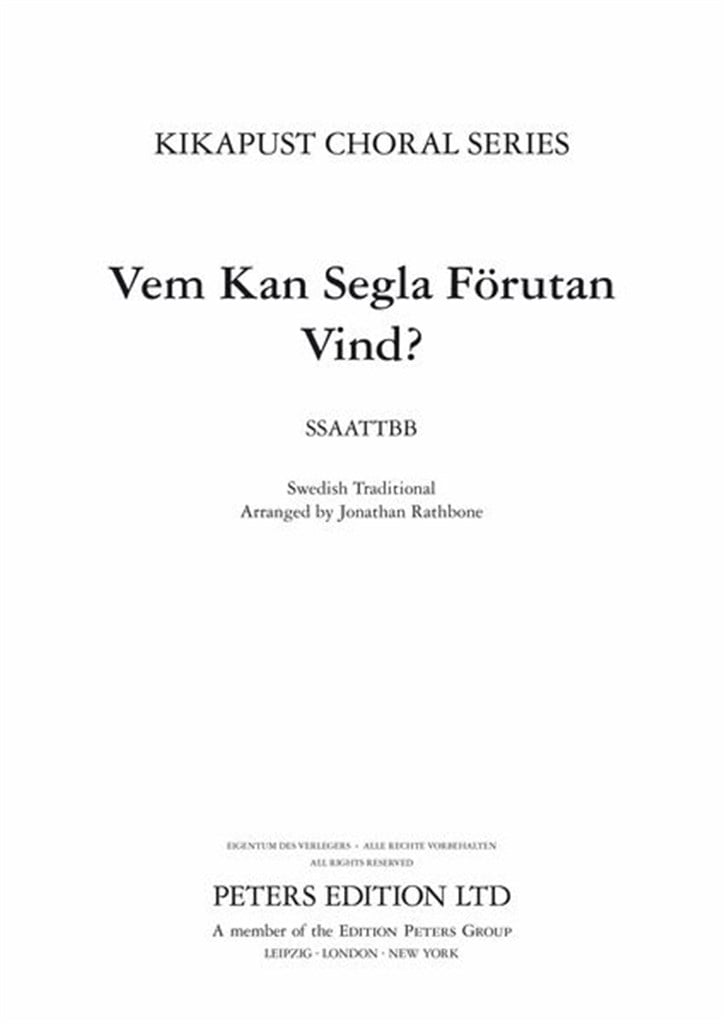 Vem Kan Segla